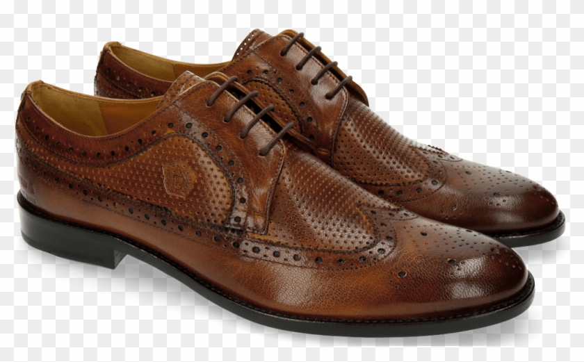 Derby Shoes Tim 2 Venice Perfo Tan - Leather Clipart