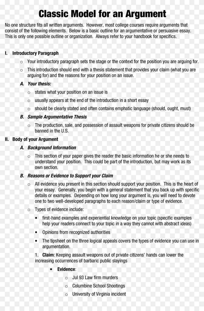Argument Outline - Medical Bills For Reimbursement Clipart