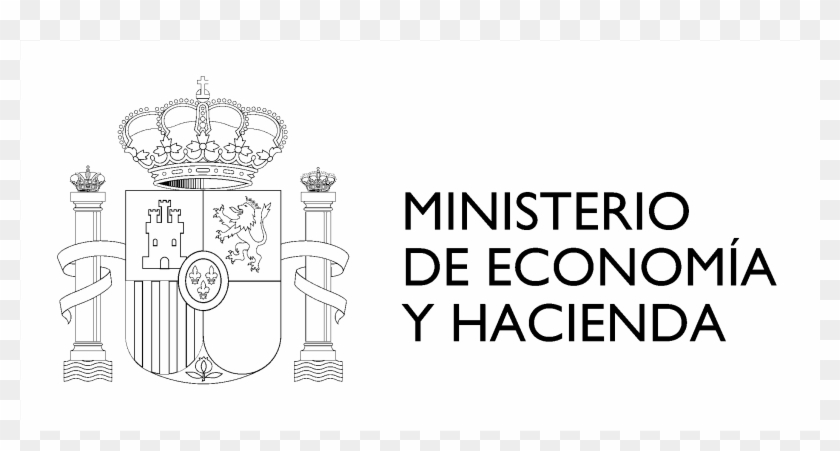 Ministerio De Economia Y Hacienda Logo Black And White - Government Of Spain Clipart #4451579