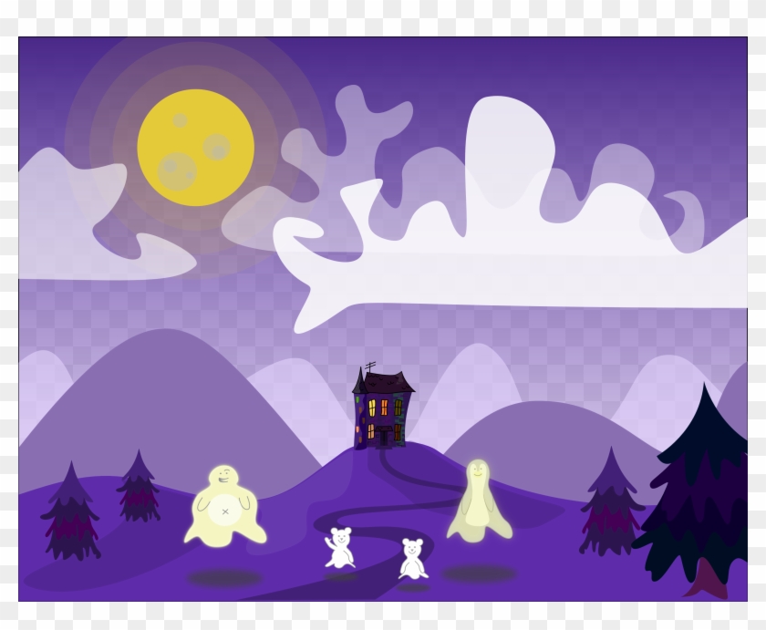 Ducky, The Friendly Ghost - Illustration Clipart