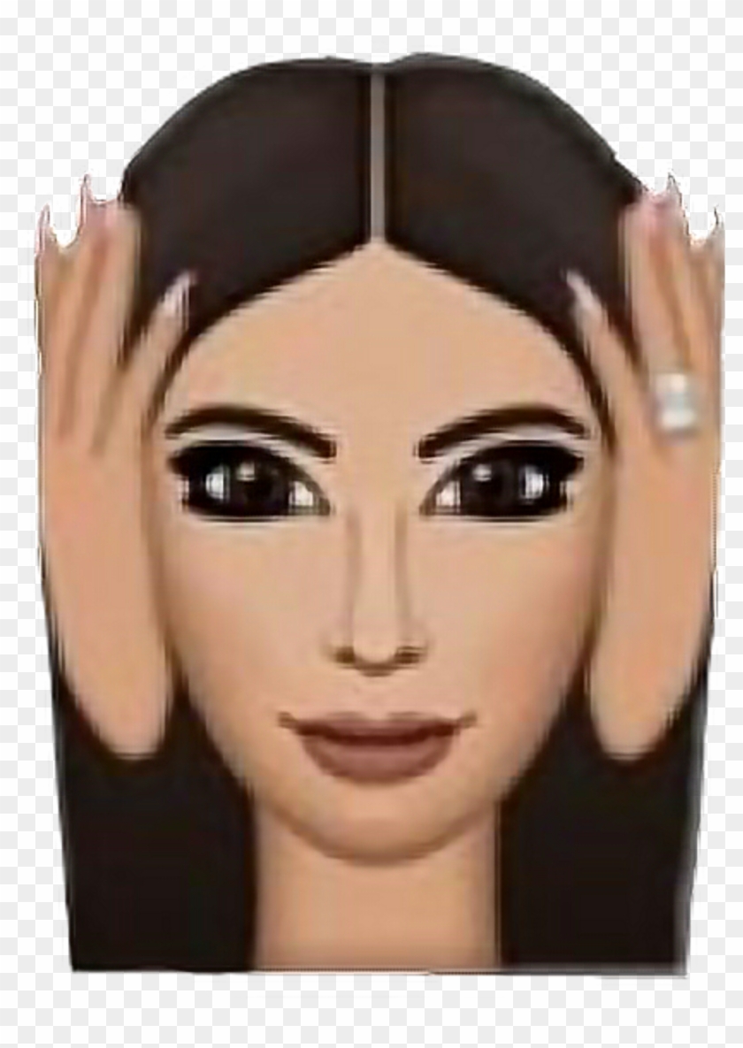Kim Kardashian Kimkardashian Emoji - Emoji Kardashian Clipart
