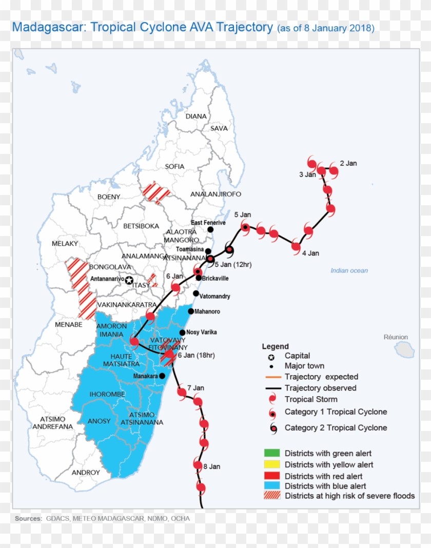 Copernicus Ems Monitors The Impact Of Tropical Cyclone - Atlas Clipart