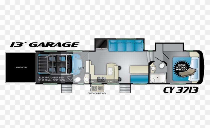 2020 Cyclone 3713 Floor Plan Img - Cyclone 3713 Clipart