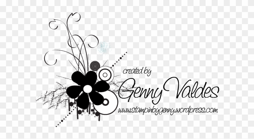 Flower Swag Watermark - Calligraphy Clipart #4452716