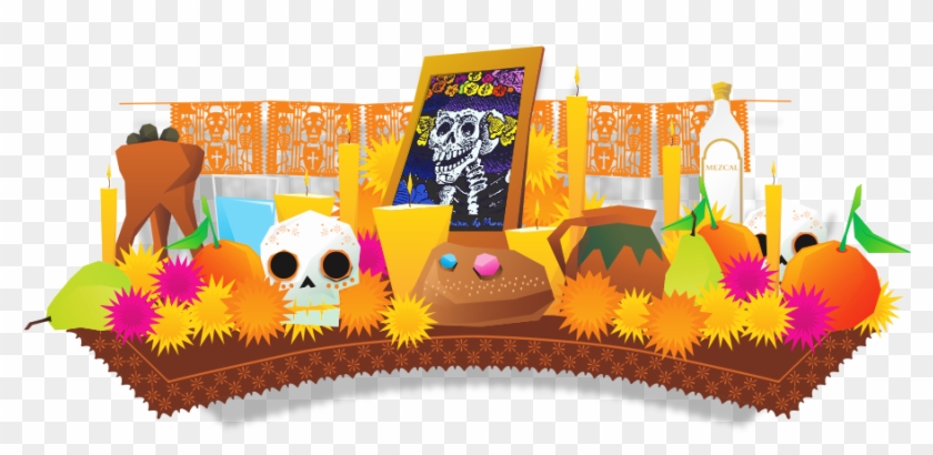 Altar De Muertos Png - Altar Dia De Muertos Png Clipart #4452858