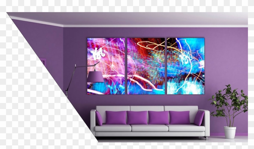 Sandstone Paints - Purple Wall Living Room Clipart #4453149