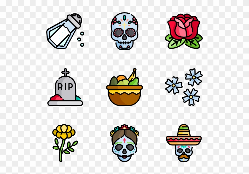 Día De Muertos - Dia De Muertos Icono Clipart #4453355