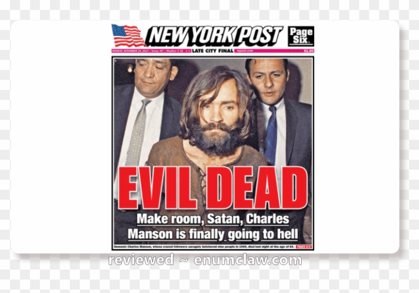 Charles Manson Goes To Hell Clipart #4453423
