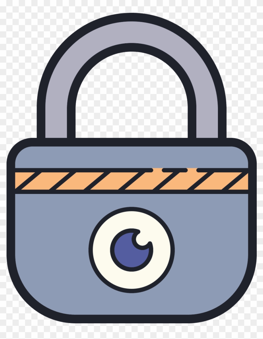 It's A Logo For Privacy Which Has A Padlock On It Clipart