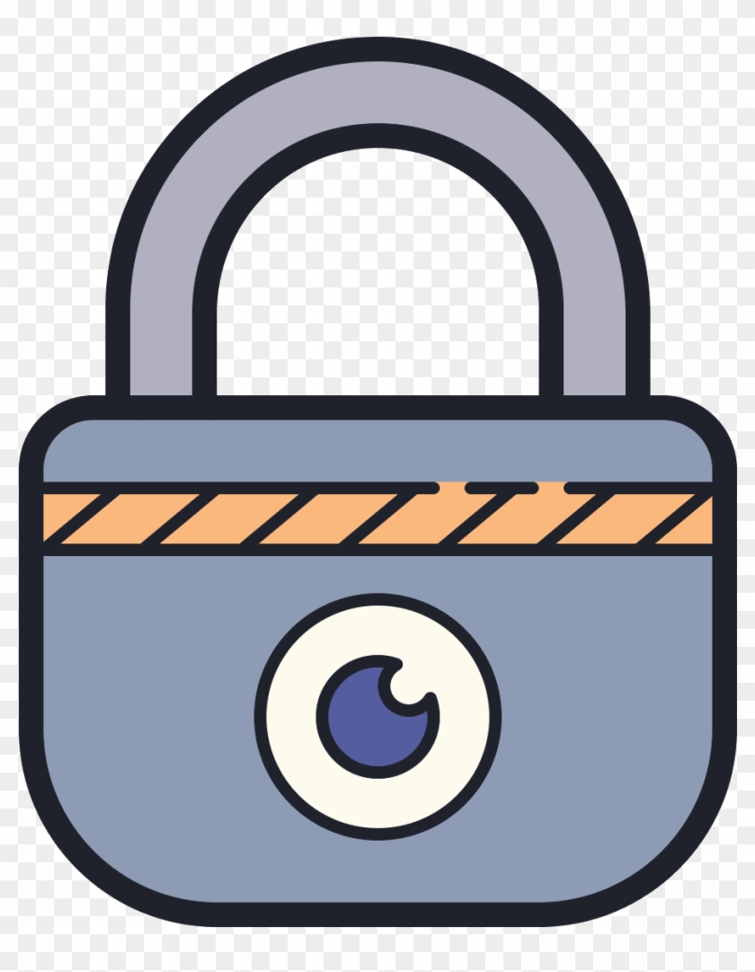 It's A Logo For Privacy Which Has A Padlock On It Clipart