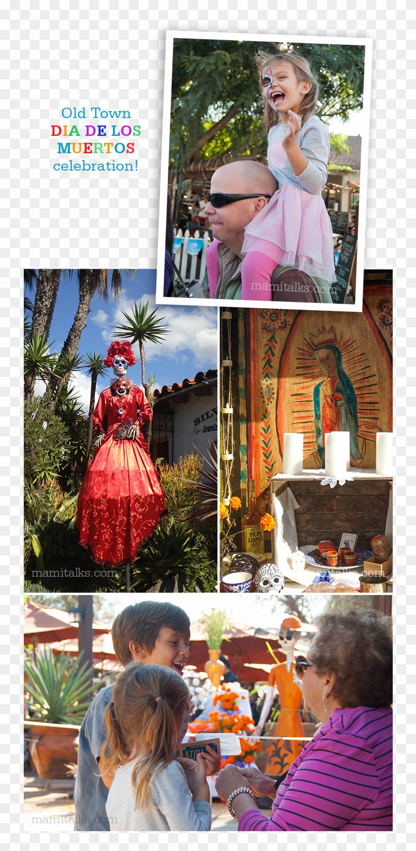 Old Town San Diego Dia De Muertos -mamitalks Clipart