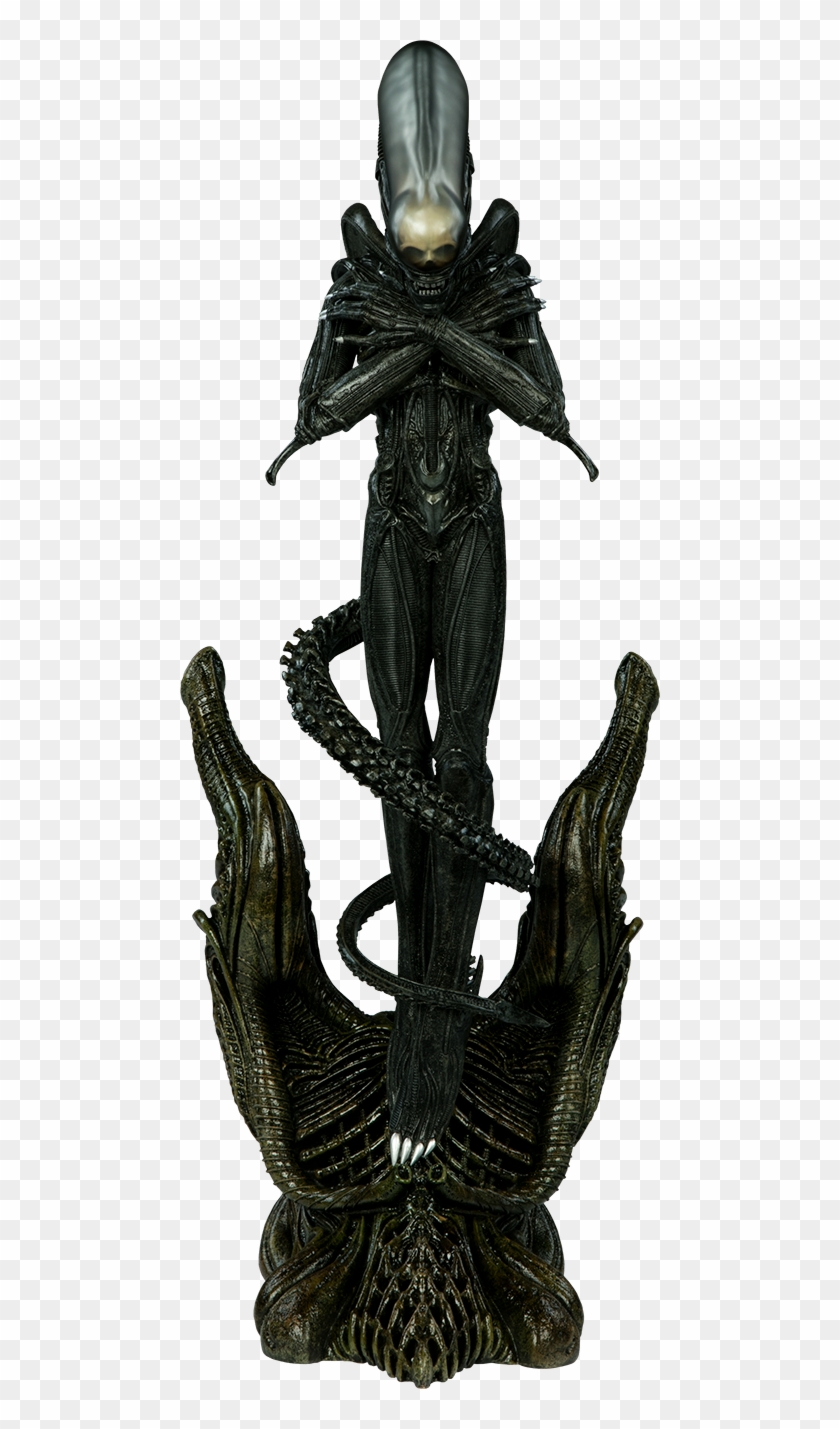 Alien 22" Statue Clipart
