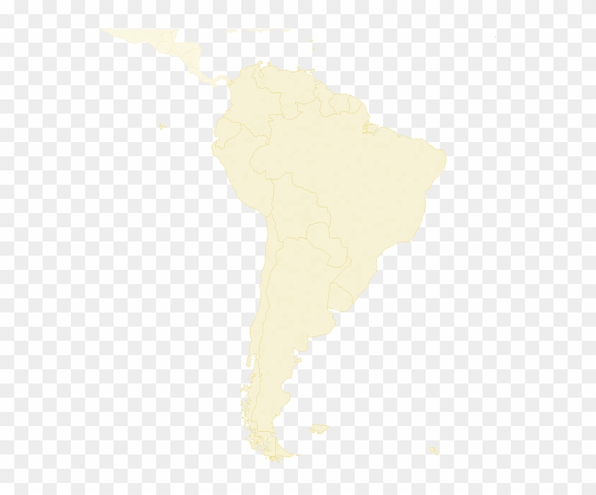 Mapa Latinoamerica Png - Latin America White Map Png Clipart #4454146