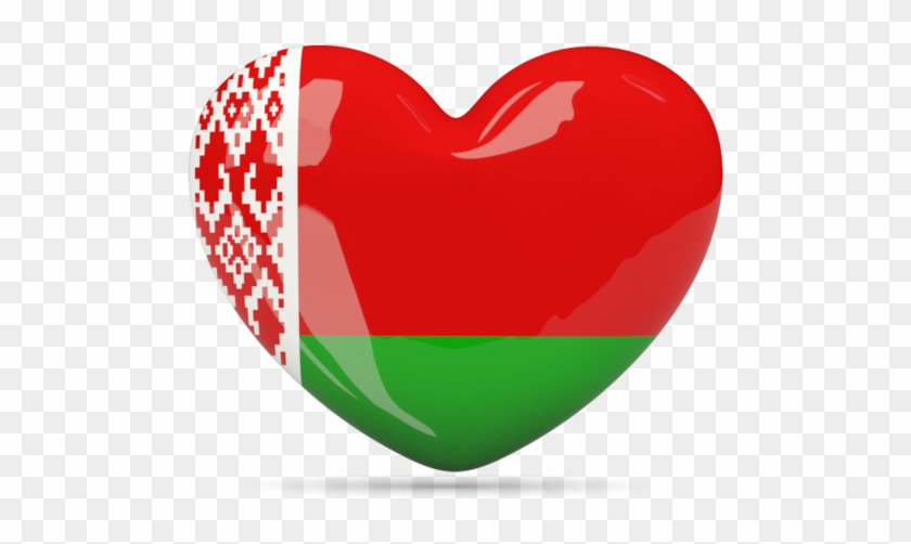 Republic Of Belarus, Flag Icon, Invasion Of Poland, - Turks And Caicos Heart Flag Clipart #4454810