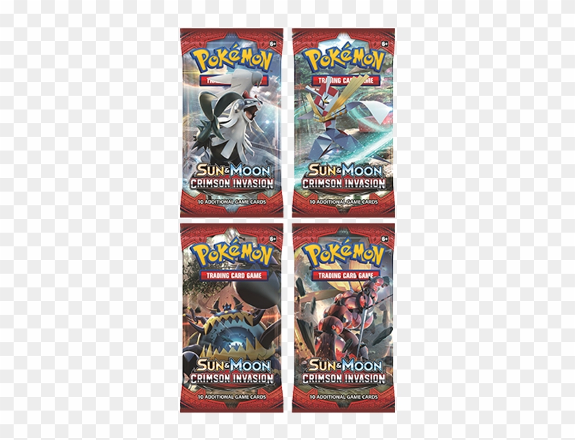 Sun & Moon Crimson Invasion Booster Pack - Pokemon Cards Pacet Gx Clipart
