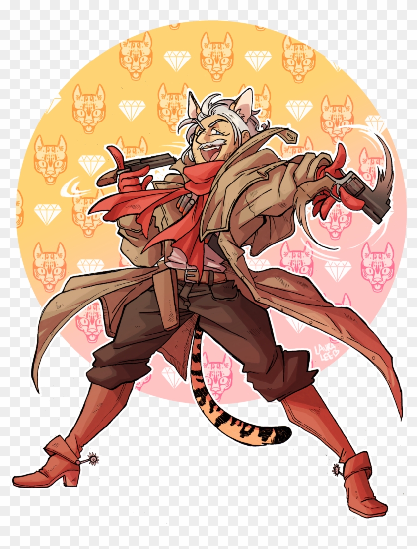 “ Revolver Ocelot Commission For @potatocrisp Thank - Cartoon Clipart