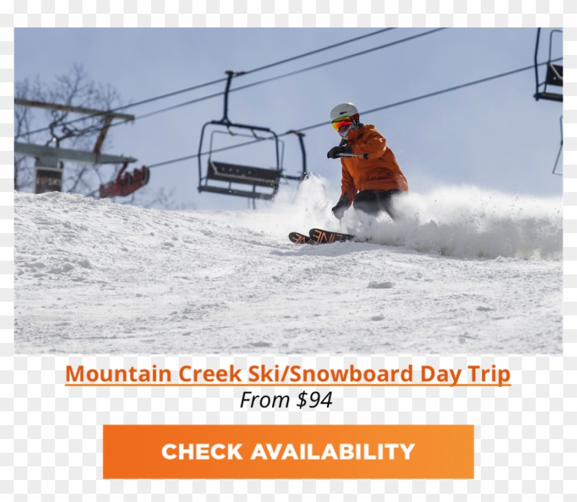 Mountain Creek Ski Bus From Nyc - Skier Turns Clipart #4456258