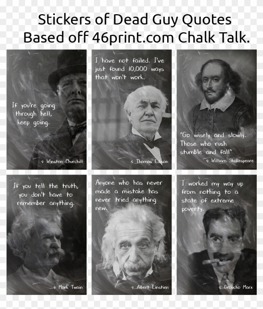 Chalk Talk Quotes - Monochrome Clipart #4456454