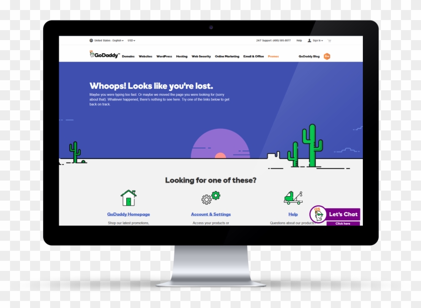 Godaddy-404 - Led-backlit Lcd Display Clipart