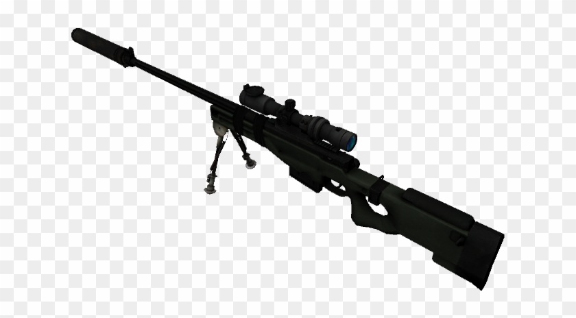Report Rss Bf3 L96 For Cod4 - Machine Gun Png Clipart