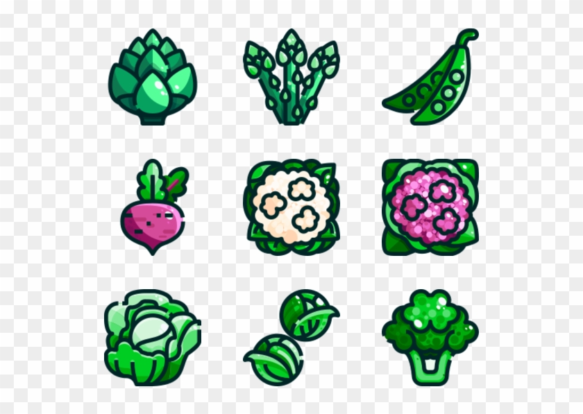 Vegetables - Earth Day Icons Clipart #4457588