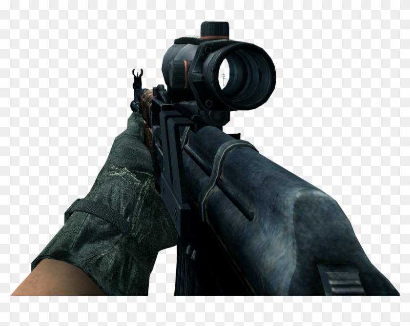 Ak-47 Acog Scope Cod4 - Cod4 Ak47 Silencer Clipart #4458493