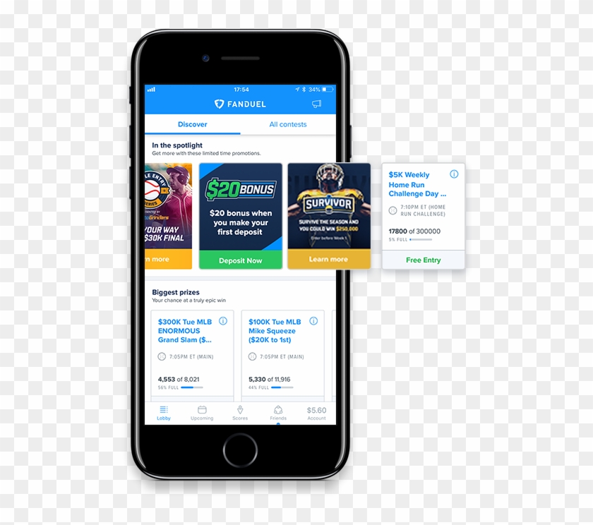 The Sheer Number Of Contests Available In The Lobby - Gridiron Pick Em Fanduel Clipart