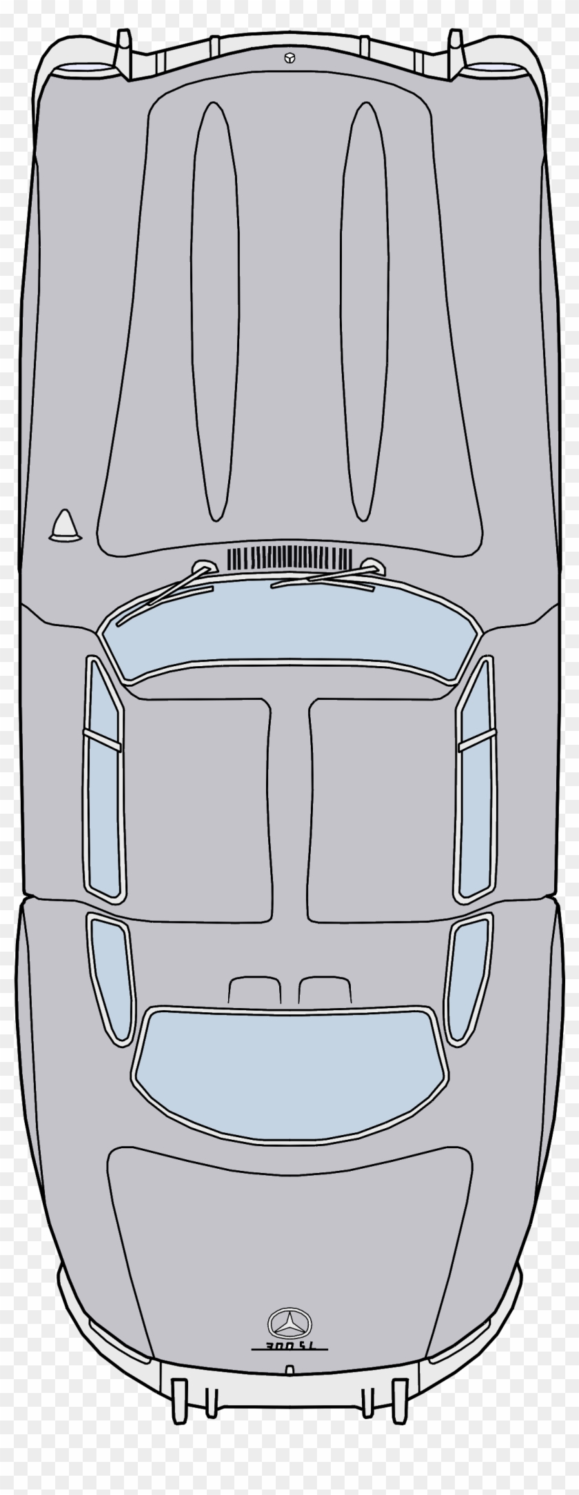 Mercedes Drawing Sketch - Line Art Clipart
