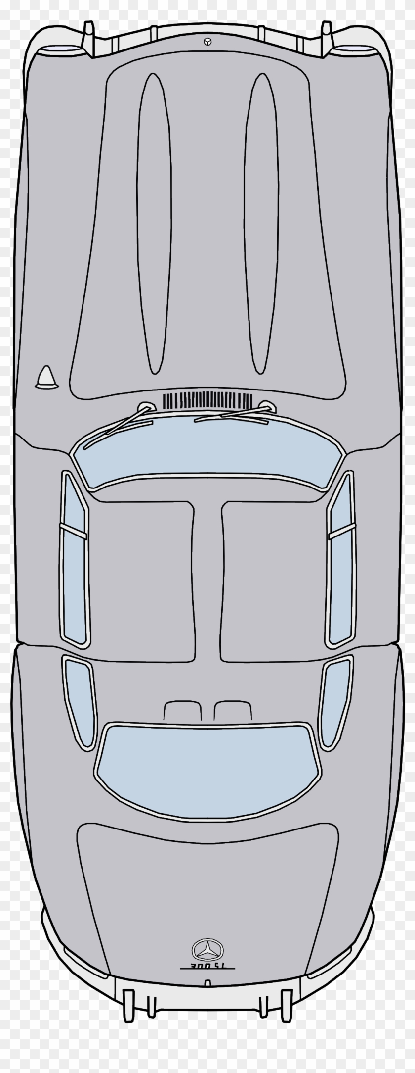 Mercedes Drawing Sketch - Line Art Clipart #4459128
