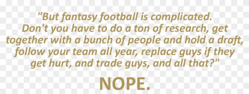Fantasy Football Is Hard - Crompton Fan Clipart