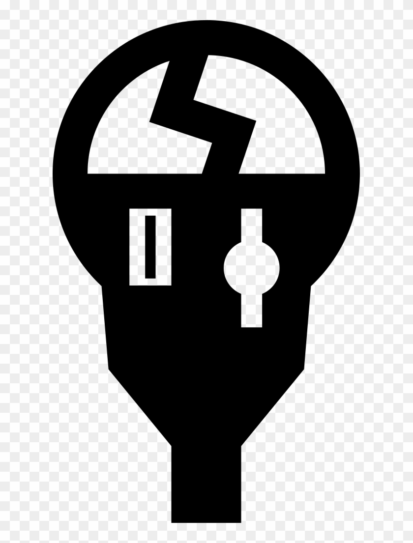 Broken Parking Meter - Parking Meter Icon Clipart