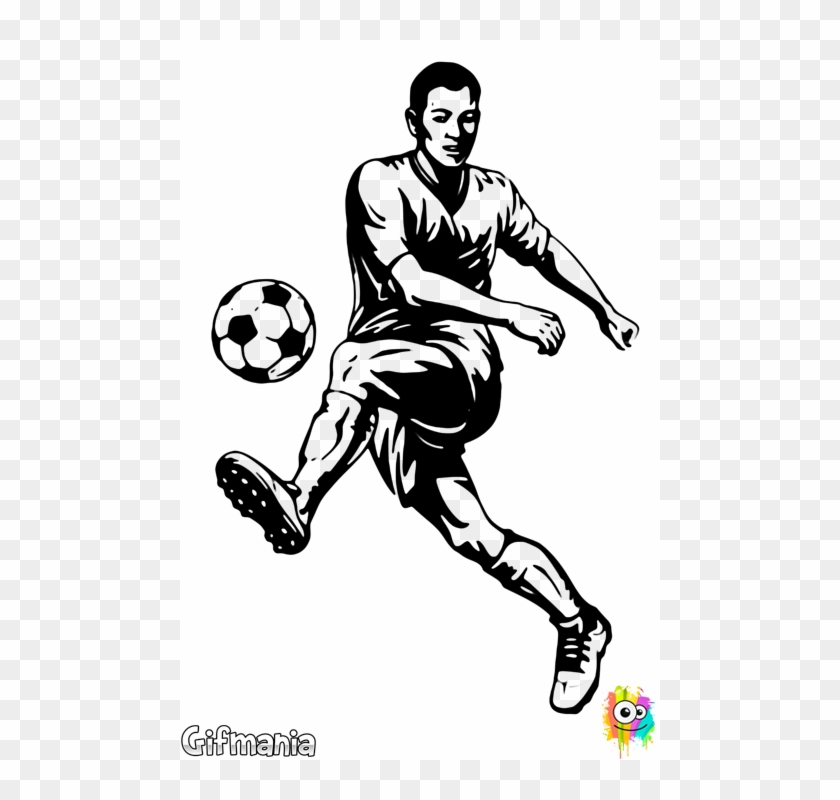 Soccer Player Footballplayer Arts - Jugador De Futbol Dibujo Clipart #4459492