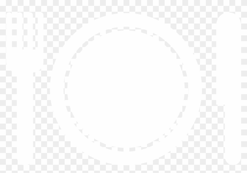 Knife, Fork And Plate - Circle Clipart #4459772