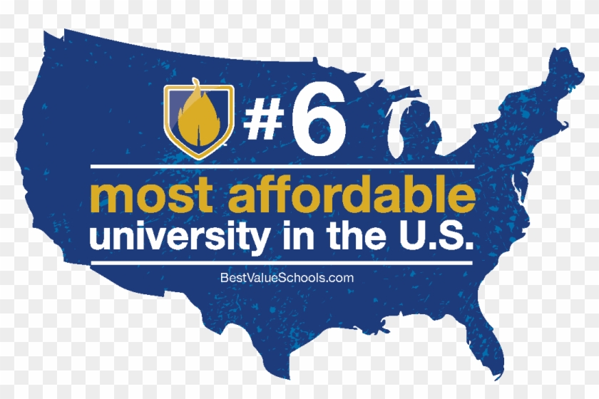 Sixth Most Affordable University In The Us - Richardson Texas On Map Clipart