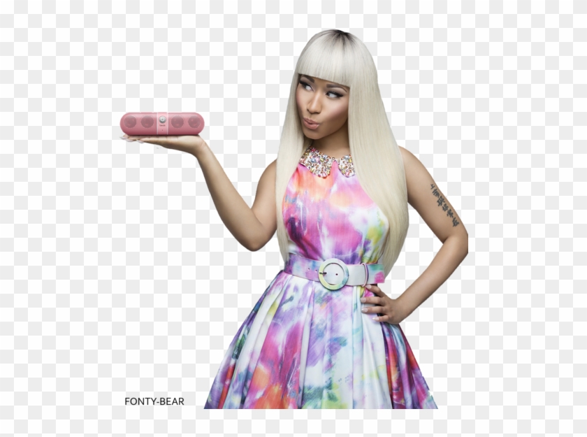Nicki Minaj Looks Buff In This Pic And Want Those Beats - Beats Bluetooth Speakers Pink Clipart