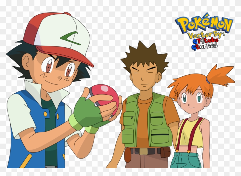 Image Result For Misty Pokemon Anime Original Series - Ash Misty E Brock Png Clipart #4461547