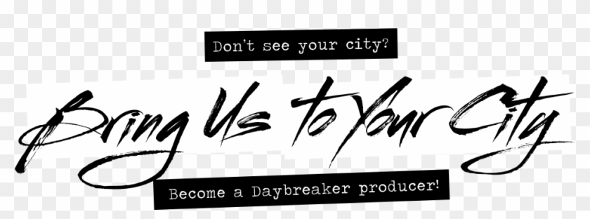 Bring Us To Your City - Calligraphy Clipart #4461756