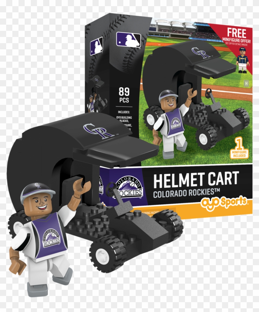 Mlb Colorado Rockies Helmet Cart - Colorado Rockies Clipart
