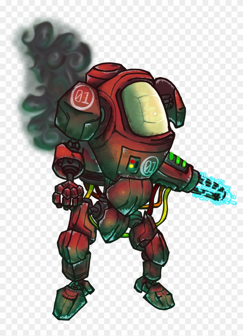 Warbot3 - Cartoon Clipart #4462065