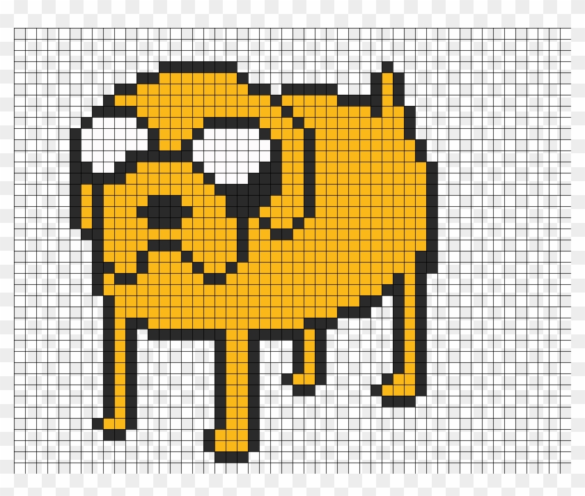 Adventure Time Jake The Dog Perler Bead Pattern / Bead - Jake Adventure Time Minecraft Clipart #4462246