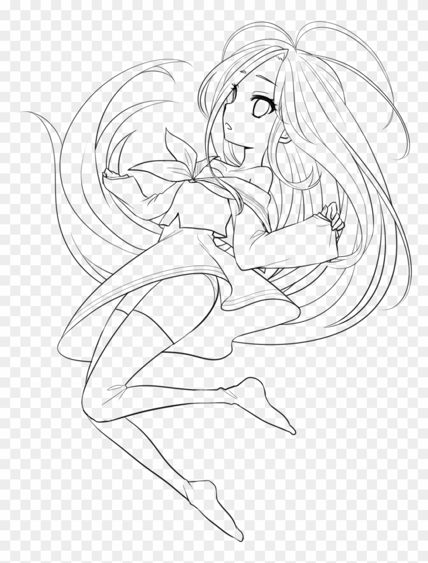 Ngnl Shiro Lineart - Line Art Clipart #4462313