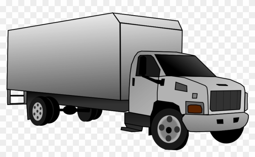 Grey Truck - Trailer Truck Clipart