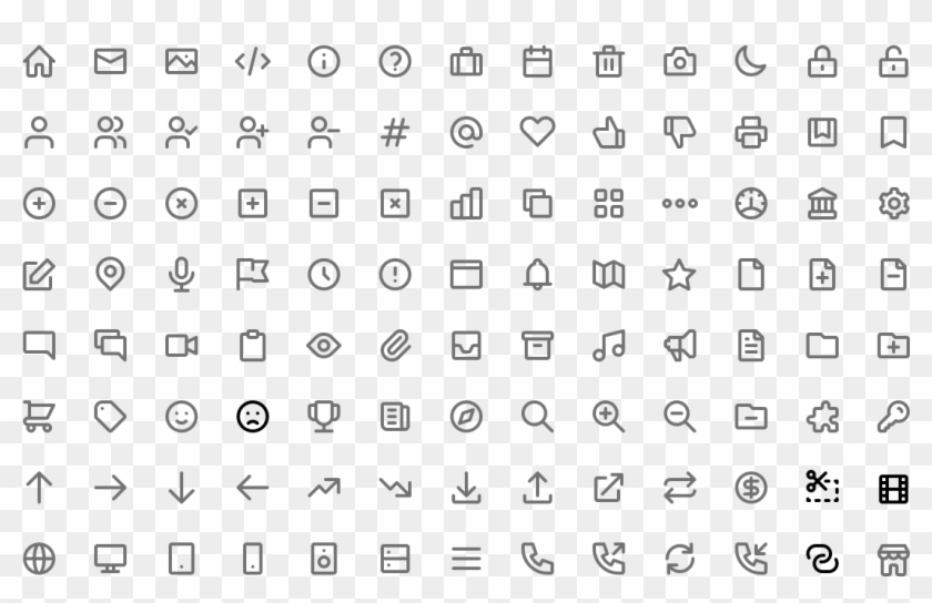 Their Soft Edges And Consistent 2 Pixel Stroke Give - Ui Icons Clipart