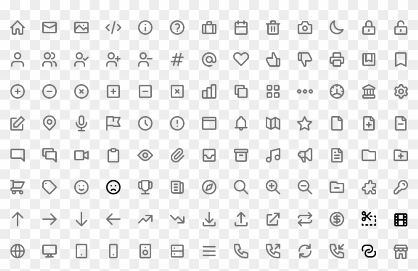 Their Soft Edges And Consistent 2 Pixel Stroke Give - Ui Icons Clipart #4463643