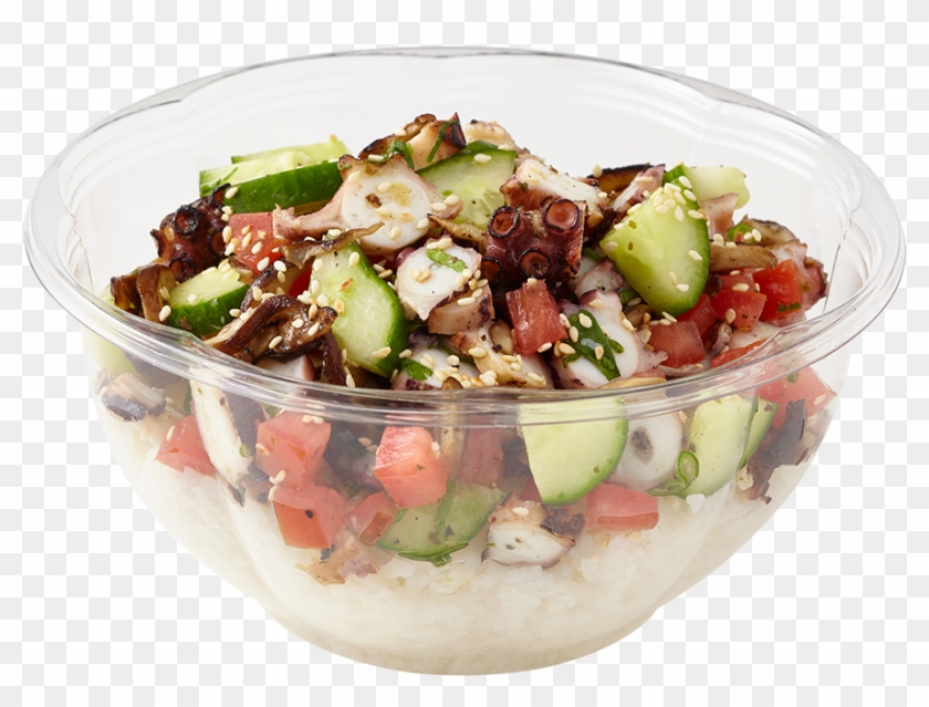 Octopus - Poke Bowl Transparent Clipart