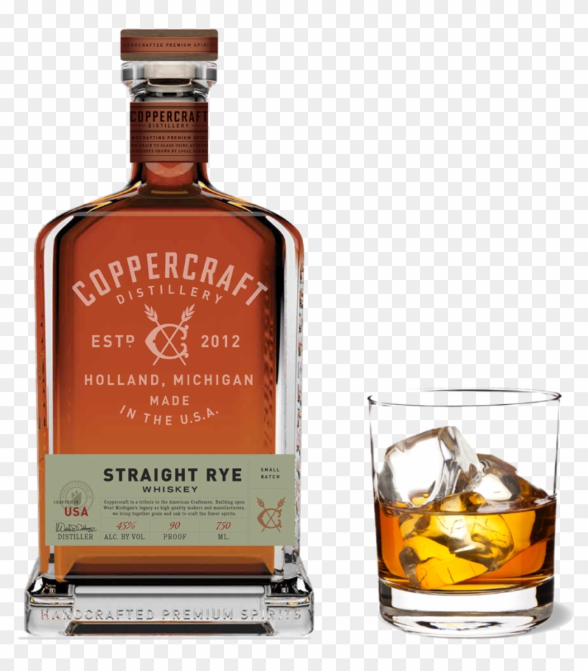 Straight Rye Whiskey - Coppercraft Distillery Clipart #4464078