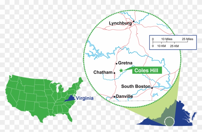 Coles Hill Site Map - Coles Hill Uranium Deposit Clipart