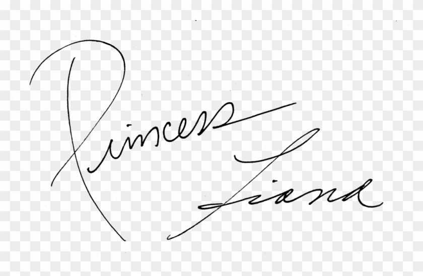Signature Transparent Cinderella - Handwriting Clipart