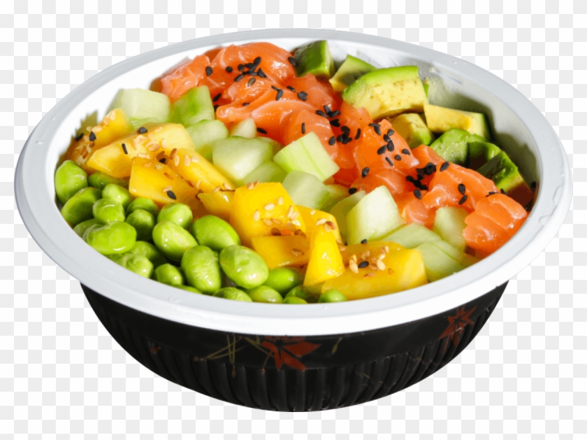 Poke Bowl Salmon - Fruit Salad Clipart #4464410
