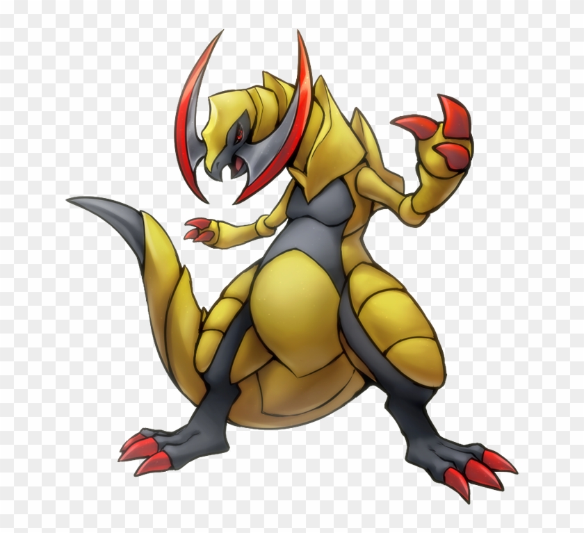 Jolly Haxorus - Dragon Pokemon Yellow Clipart #4464626